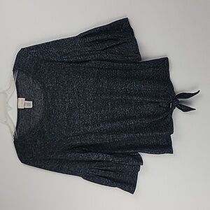 Caution To The Wind Black Variegated Pullover Sweater M